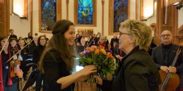 Blumen für die Dirigentin